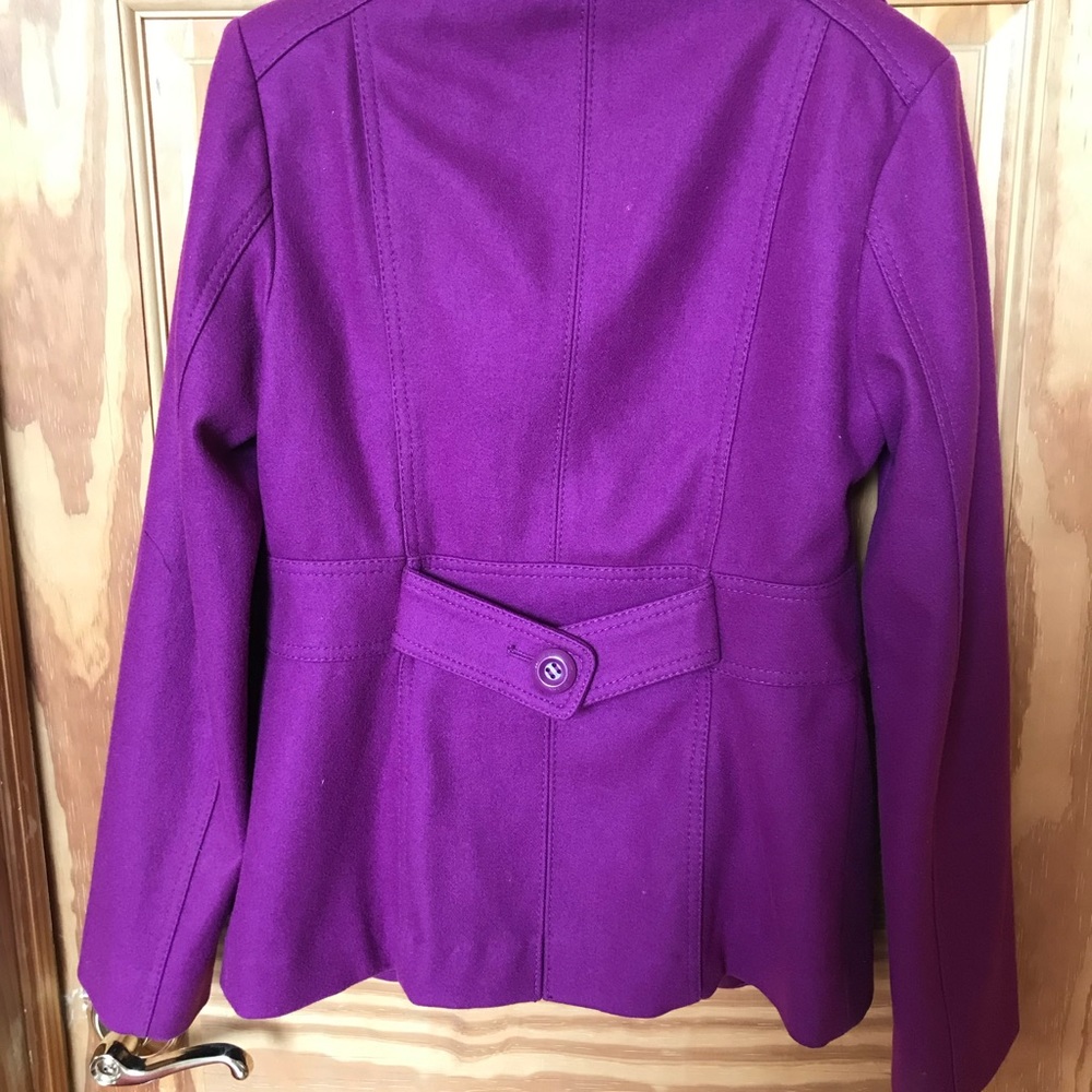 Purple Guess Pea Coat which is bright and fun!
